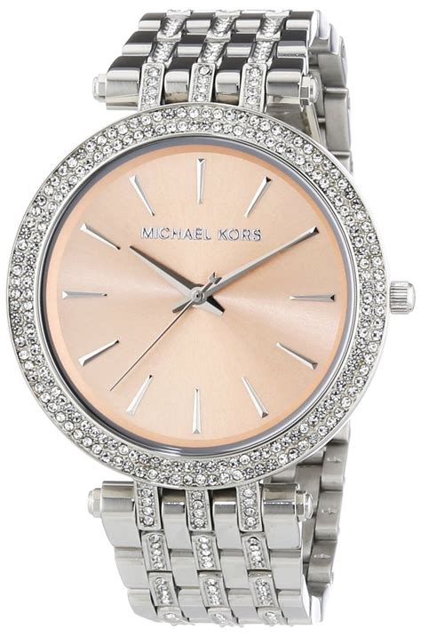 uhr mit glitzerndem zifferblatt michael kors|Women's Silver Designer Watches .